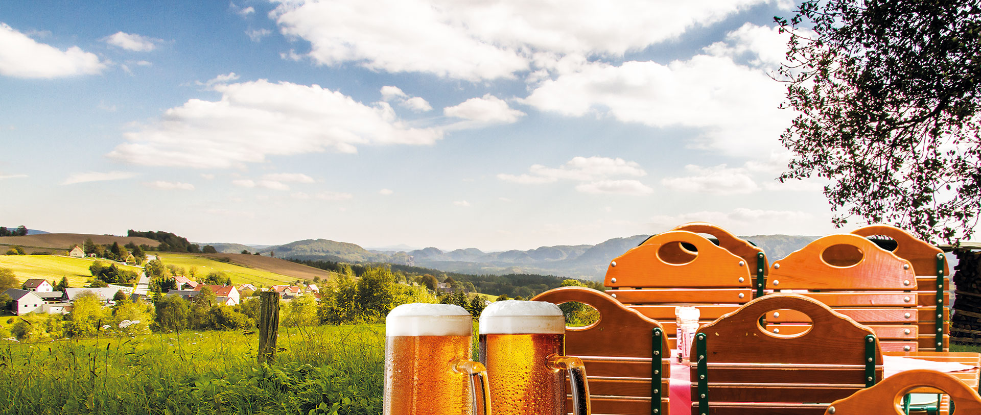 Panorama Bergwirtschaft Sächsische Schweiz